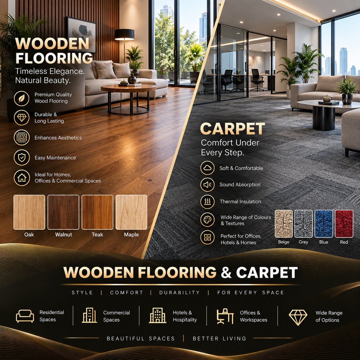 Wooden Flooring and Carpet Services